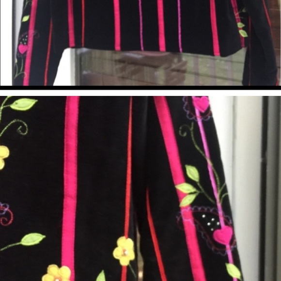 Sandy Starkman  cotton an silk floral jacket - Picture 4 of 4